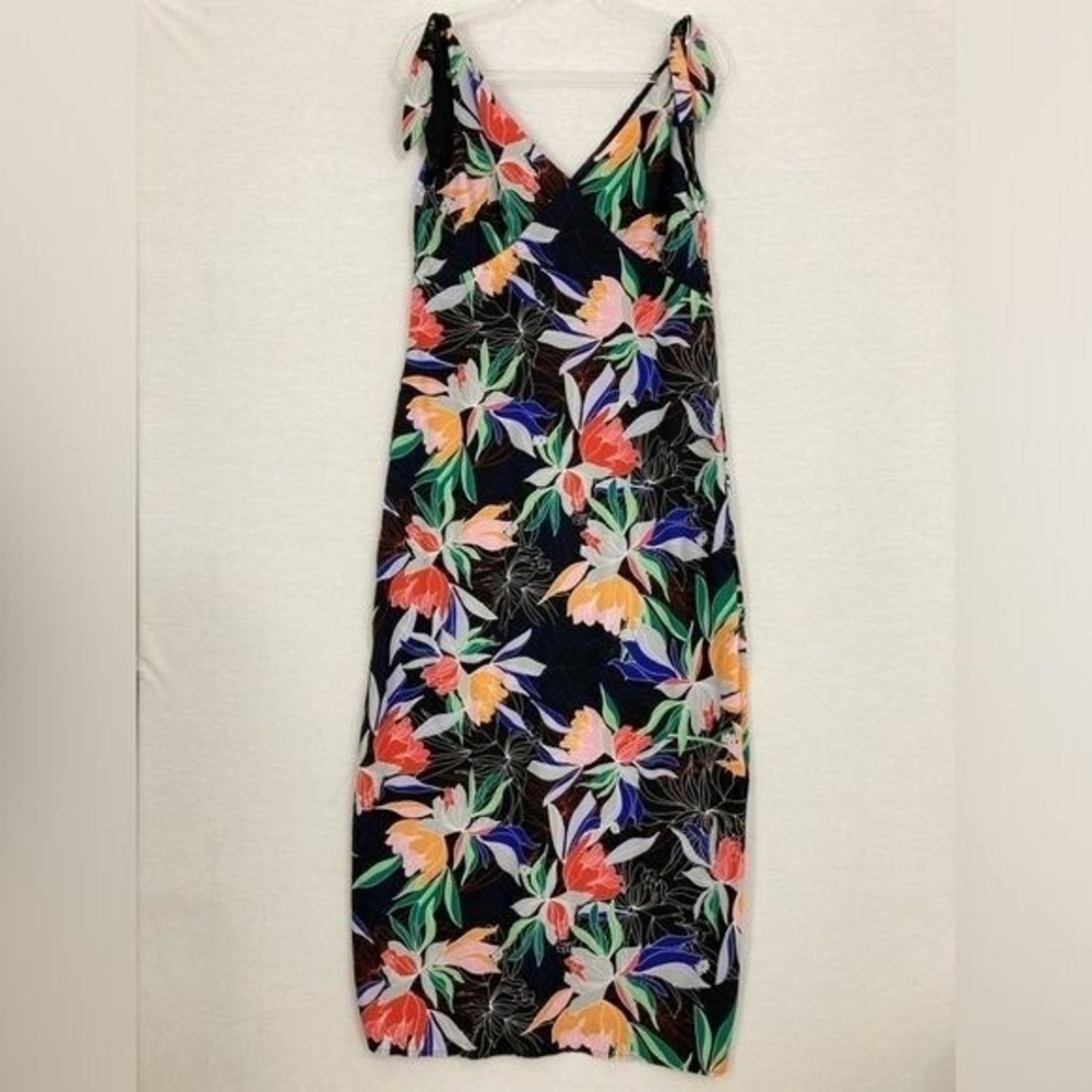 Lulus‎ Beloved Becky Black Floral Print Maxi Dress Medium Romantic Evening - Picture 3 of 12